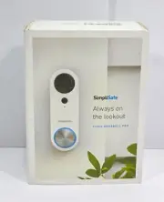 SimpliSafe Wired Video Doorbell Smart WiFi Motion Activated Alert Speaker VPD301