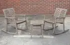 Stellen 3 Piece Set - Outdoor Rocking Chairs - Solid Eucalyptus Timber