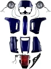 Motorcycle Mudguard ABS Motorbike Cowls Plastic Fairing Cowl Bodywork Kit Set Fit For Honda NX250 AX-1 Cowls Board(Blue set)