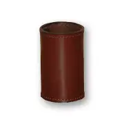 Leather Coin Cylinder (Brown, Dollar Size) - Tricks