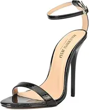 [MAIERNISI JESSI] Unisex Men's Women's Classic Two Straps Stiletto High Heel Sandals