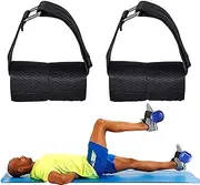 Dumbbell Shoe Attachment,2X Adjustable Leg Lifting Weight Holder - Leg Lift Exercise Equipment, Wear-Resistant Ankle Brace Set for Weight Lifting