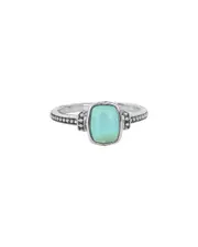 Tiramisu Silver 1.40 ct. tw. Blue Mohave Turquoise Ring