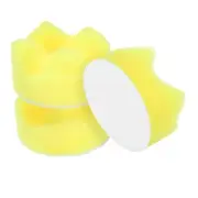 3pcs Buffing Sponge Pads 2" Polishing Wheel Waffle Finishing Grip Pad, Yellow
