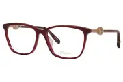 Chopard VCH284S 0849 Eyeglasses Women's 23KT Burgundy Optical Frame 54mm