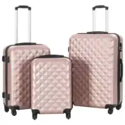 NNEVL Hardcase Trolley Set 3 pcs Rose Gold ABS