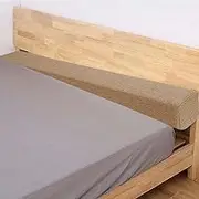 Single Bed Foam Headboard Cushion 45D High Density Wall Mattress Pad (5 x 10 x 120 cm White)