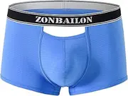 [JINSHI] Men's Trunks Underwear Pouch Panties Open Front