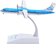 Pre-Built Model Aircraft 13CM 1/200 Aircraft Model Kit for KLM Royal Dutch Airlines ATR-72-200 PH-XLH Large Scale Diecast Airplane Model Miniature Airplane Model