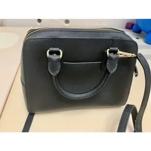 Michael Kors 保齡球包 波士頓包 黑 SAFFIANO 35S3GSAS1L SM SATCHEL