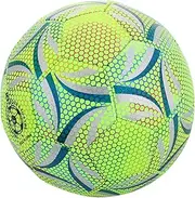 ADOCARN Light Up Soccer Ball for Adults Glow Dark Football for Training Play Durable Machine Stitched Design for Safety Versatile Use in Low Light Conditions