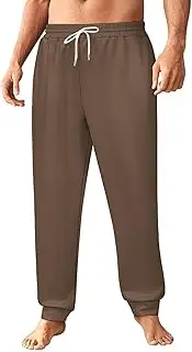 [Generic] Men's Sweatpants, Deep Ash Brown-95, Polyester Joggers, Sweatpants Jogging Pants for Workout Running