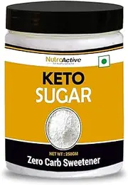 Green Velly Keto Sugar Zero Carb Sweetener 100% Sugar Free- 250gm