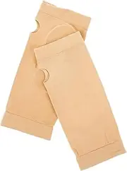 JUMPLAWN 1Pair Fingerless Compression Gloves for Wrist Support Ambidextrous Design Soft Chafing for Carpal Tunnel Yellow Suitable for Both Hands