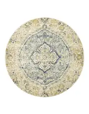[Rug Culture] Museum Tyler Sky Blue Round Rug