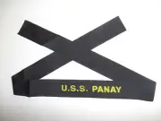 b9516 US Navy WW2 Cap Hat Tally U.S.S. Panay PR5 Yangtze Patrol China 1937 IR32D