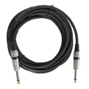 15ft PA Speaker Cable 6.35mm 1/4" to 1/4" Mono Male Cord for Guitar DJ System