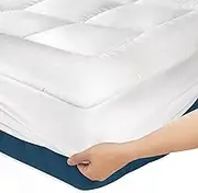 Luxury Mattr Topper Pillowtop Bedding Mat Pad Fitted Cover Underlay All 50.1 * 39.1 * 18.4cm