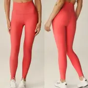 Beyond Yoga Leggings Spacedye Caught in the Midi High Waisted Coral Glow Large