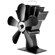 5 Blades Fireplace Fan Wood Burner Stove Thermal Heat Power Fan