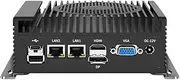 PC Industrial, Mini Computer with I3 N305 8C/8T(3.8GHz), Mini Desktop Computer with Fan, 4K UHD Quad Display/Dual LAN/Wifi/5G/DP/Type C/GPIO,Auto Power On, 32GB RAM(DDR5) 512GB SSD(M.2 NVMe)