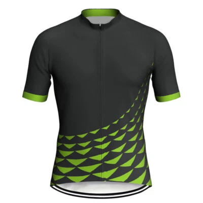 Cycling Jersery Green Top Short Bike Jersey Biking Shirt MTB Road Race Jacket