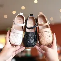 在飛比找樂天市場購物網優惠-女童皮鞋年春季新款小女孩軟底公主鞋兒童寶寶黑色平底單鞋子
