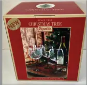New Spode Christmas Tree Wine Glasses. Set of 6.