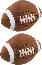 VANZACK 2pcs Rugby Ball Plush Pillow Fun Football Shaped Cushion for Sports Fans Unique Decorative Throw Pillows for Sofa Comfortable Plush for Relaxation