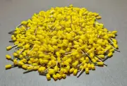 1000Pcs E7512 20AWG 0.75mm² YELLOW Insulated Ferrule Bootlace Terminals Crimp