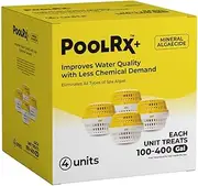 PoolRX+ Yellow & White spa Unit 100-400 gallons 4-Pack