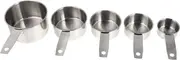 OKUMEYR Flour Measuring Spoon Set 5pcs Stainless Steel Measuring Spoons Scoops for Baking