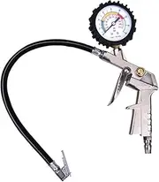Tire Pressure Gauge Tire Inflator Pressure Gauge with Inflator Deflation Precise Pressure Measurement Compatible with Air Pump Compressor for Truck Bus RV Car Cycle Bike