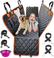 BLAZDEVE Dog Car Seat Cover, Waterproof & Scratch Proof & Nonslip Back Seat Cover for Dog, Easy to Clean Car Back Seat Cover, Pet Vehicle Hammock for Vans, SUVS