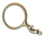 Eisco Labs 5" Diameter Cast Iron Closed Ring Clamp with Boss Head