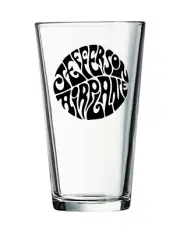 Jefferson Airplane - Rock and Roll - 16 oz Pint Pub Beer Glass Seltzer Water Tea