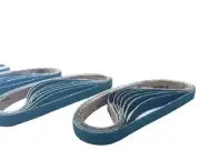 Premium 3/8 Inch X 13 Inch Zirconia Cloth Sanding Air File Belts For Wood and...
