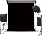 Kate 5ft×7ft Solid Black Backdrop Portrait Background for Photography Studio