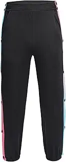 [FEESHOW] Kids Boys Training Pants with Side Split Buttons Gradient Color Sweatpants Sports Pants Sportwear