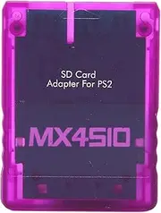 MX4SIO (Memory Expansion for SIO) SIO2SD SD Card Adapter for PS2 PS2 Memory Card SD Adapter Memory Card to One Memory Card Adapter (Purple)
