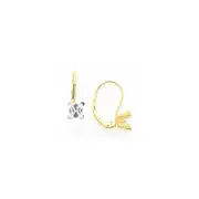 14k Yellow Gold leverback Earrings
