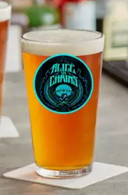 Alice In Chains (Blue) - Rock & Roll - 16oz Pint Beer Glass Pub Barware Seltzer
