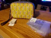 NEW TORY BURCH Seahorse Multi Printed Makeup Bag, Wristlet NWT