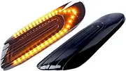 Car Turn Signal Light 2Pcs LED Car Side Marker Signal Lamps Dynamic Turn Signal Lamp Sequential Blink Lights For BMW For MINI For Cooper F55 F56 F57 2014-2017
