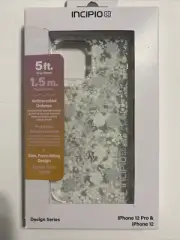 Incipio Design Series White Flowers Phone Case For iPhone 12 Pro & iPhone 12