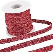 GORGECRAFT 10 Yards Gimp Braid Trim 1/2 Inch Polyester Woven Centipede Lace Ribbon Upholstery Decorative Gimp Edge Trimming for Costume Sewing DIY Crafts Curtain Slipcover Jewelry Making Accessories