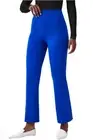 SPANX Women's Perfect Kick Flare Pants In Cerulean Blue Pull On Stretch Size PM