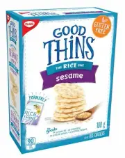 6x Christie Good Thins Crackers Rice Sesame 100g FROM CANADA -FRESH & DELICIOUS