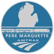 Amtrak Collector Edition Pere Marquette Die Struck Enamel Lapel Pin Blue