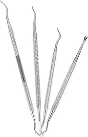 AUTSUPPL Manicure Tool Set 4pcs Professional Nail Tools Stainless Steel Nail Dead Skin Remover